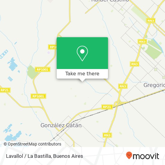 Lavallol / La Bastilla map