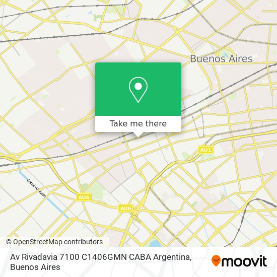 Av  Rivadavia 7100  C1406GMN CABA  Argentina map