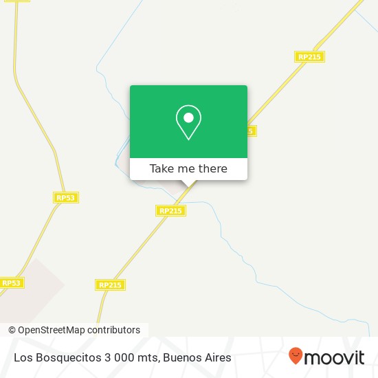 Los Bosquecitos 3 000 mts map