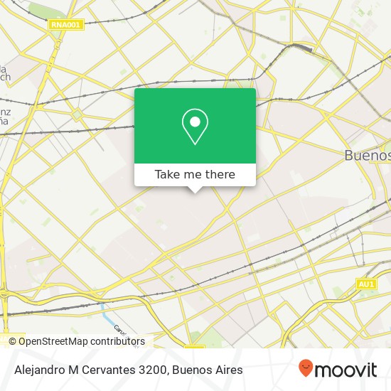 Alejandro M  Cervantes 3200 map