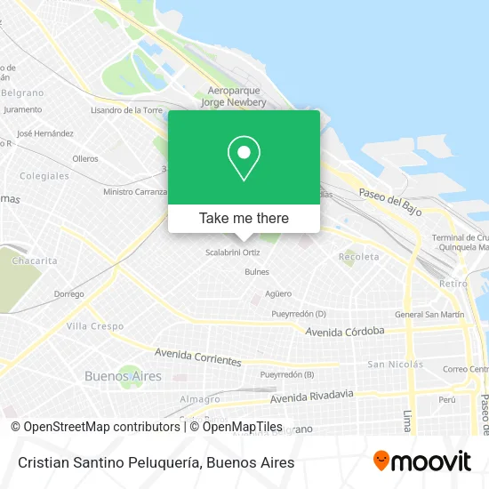 Mapa de Cristian Santino Peluquería