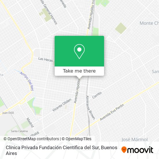 Clínica Privada Fundación Científica del Sur map