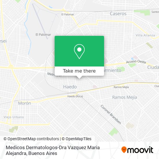 Medicos Dermatologos-Dra Vazquez Maria Alejandra map