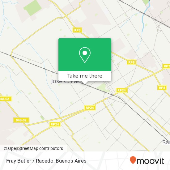 Mapa de Fray Butler / Racedo