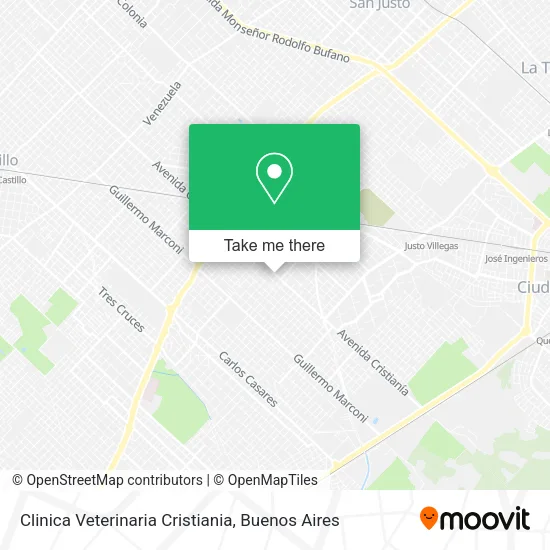 Mapa de Clinica Veterinaria Cristiania