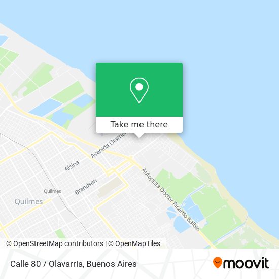Mapa de Calle 80 / Olavarría