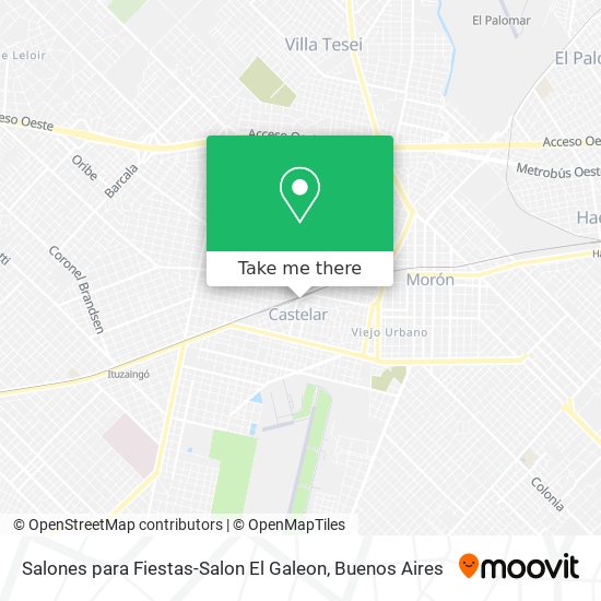 Mapa de Salones para Fiestas-Salon El Galeon