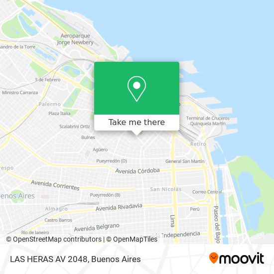 LAS HERAS  AV  2048 map