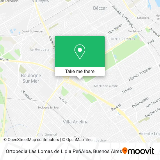 Mapa de Ortopedia Las Lomas de Lidia PeñAlba