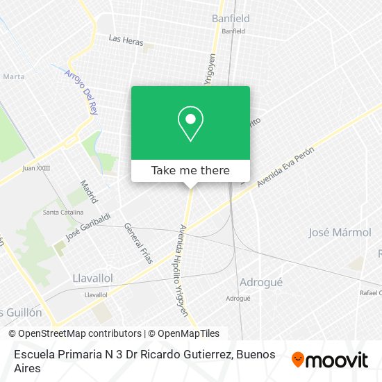 Escuela Primaria N 3 Dr Ricardo Gutierrez map