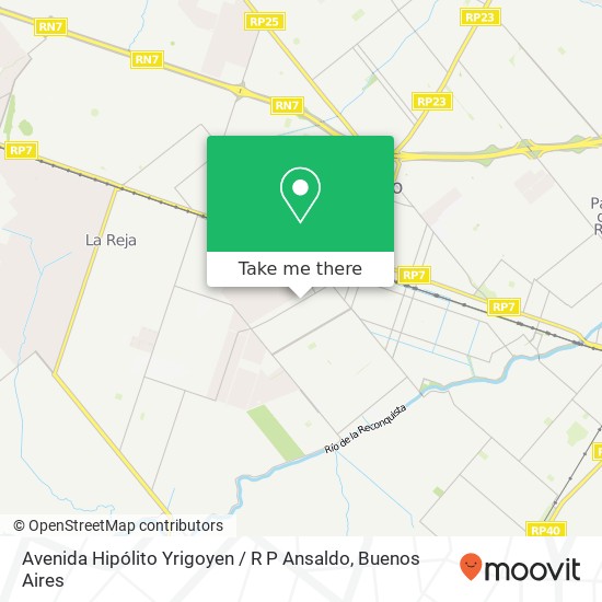 Avenida Hipólito Yrigoyen / R P Ansaldo map