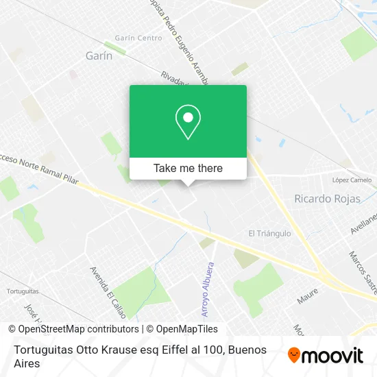 Tortuguitas   Otto Krause  esq  Eiffel al 100 map