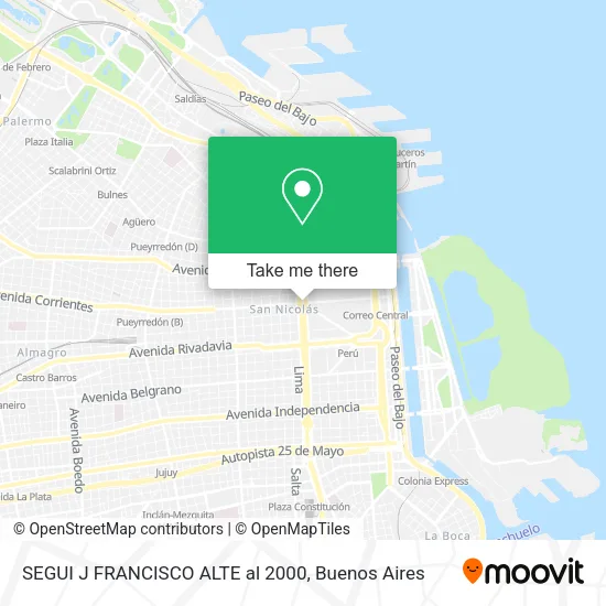 SEGUI  J FRANCISCO ALTE  al 2000 map