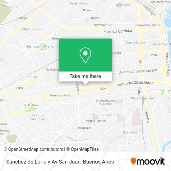 Sanchez de Loria y Av  San Juan map