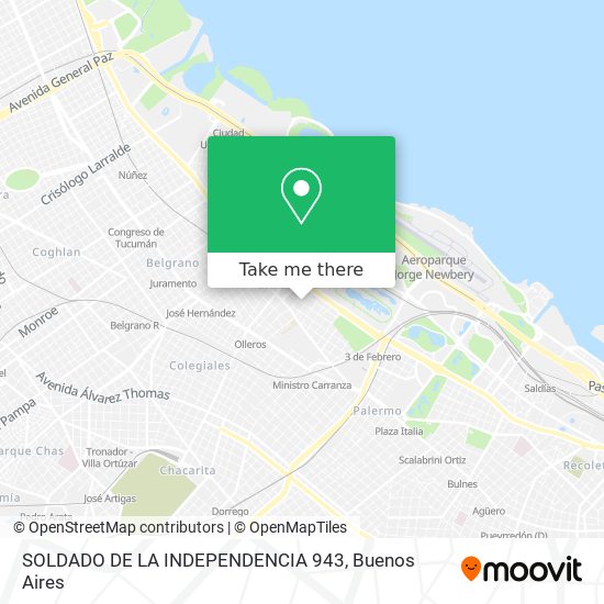 SOLDADO DE LA INDEPENDENCIA 943 map