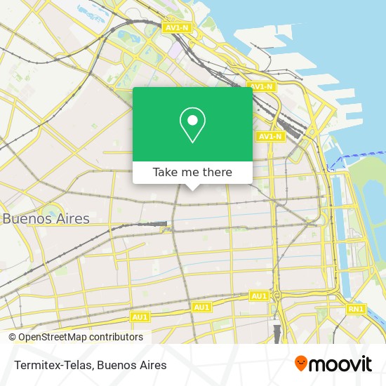 Termitex-Telas map
