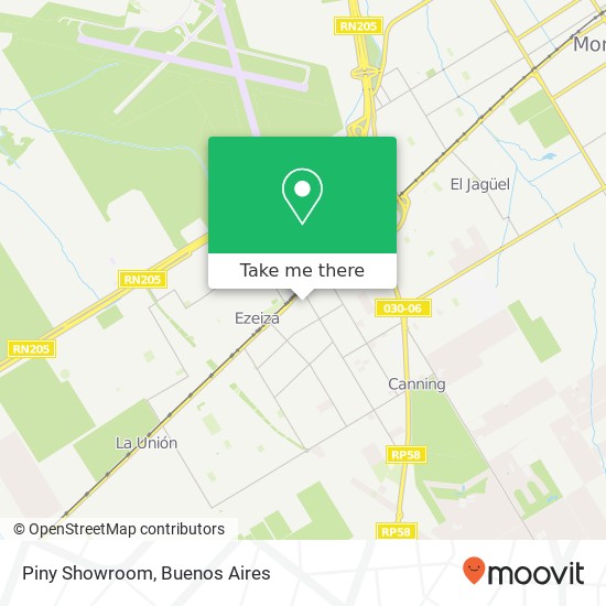 Piny Showroom map