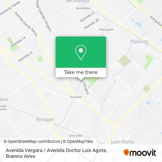 Avenida Vergara / Avenida Doctor Luis Agote map