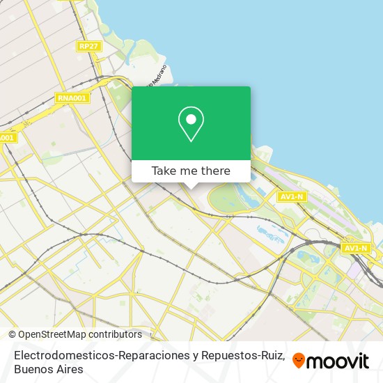 Electrodomesticos-Reparaciones y Repuestos-Ruiz map