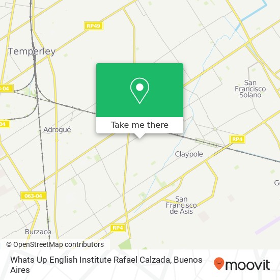 Mapa de Whats Up English Institute Rafael Calzada