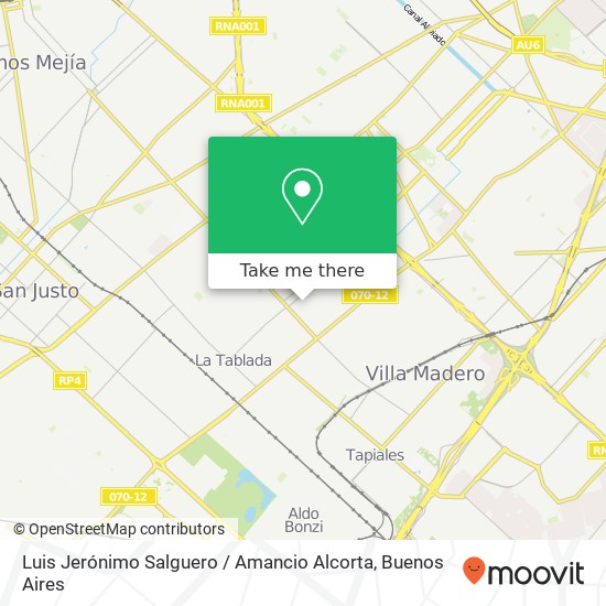 Mapa de Luis Jerónimo Salguero / Amancio Alcorta