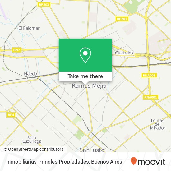 Mapa de Inmobiliarias-Pringles Propiedades