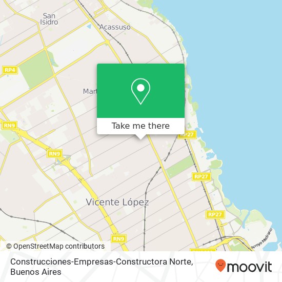 Mapa de Construcciones-Empresas-Constructora Norte