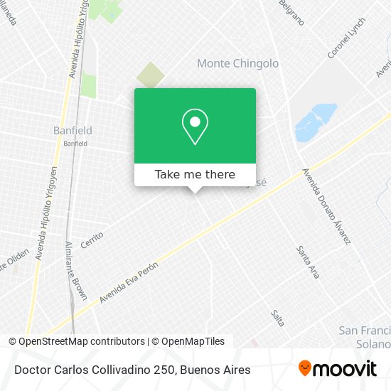 Mapa de Doctor Carlos Collivadino 250