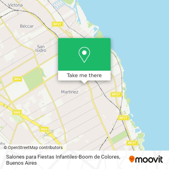 Salones para Fiestas Infantiles-Boom de Colores map