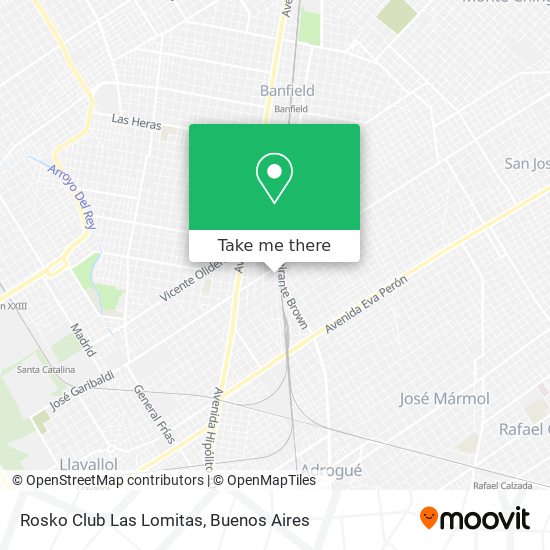 Rosko Club Las Lomitas map