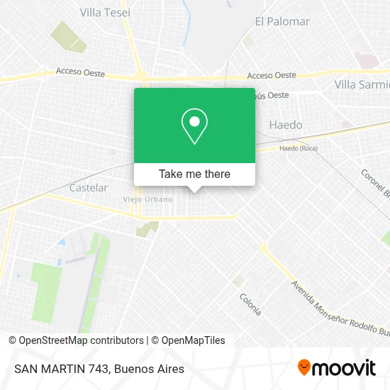 SAN MARTIN 743 map