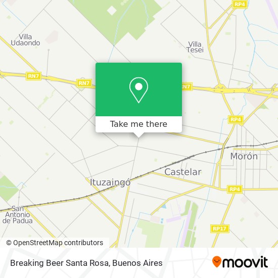 Breaking Beer Santa Rosa map