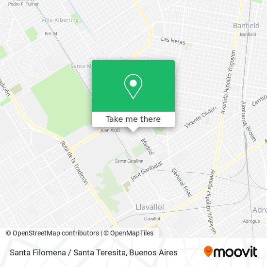 Santa Filomena / Santa Teresita map