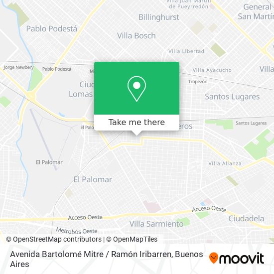Avenida Bartolomé Mitre / Ramón Iribarren map