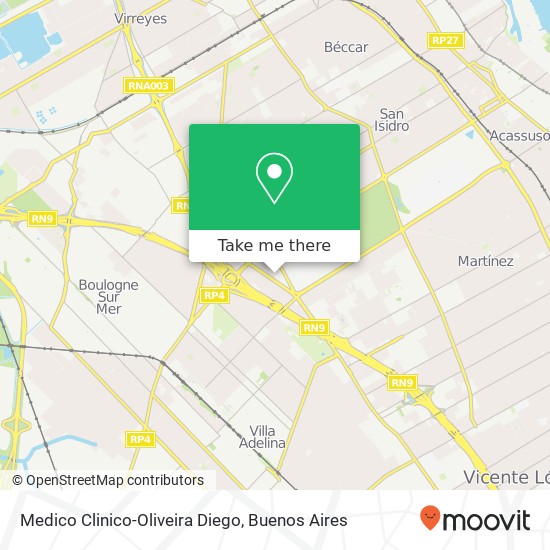 Medico Clinico-Oliveira Diego map