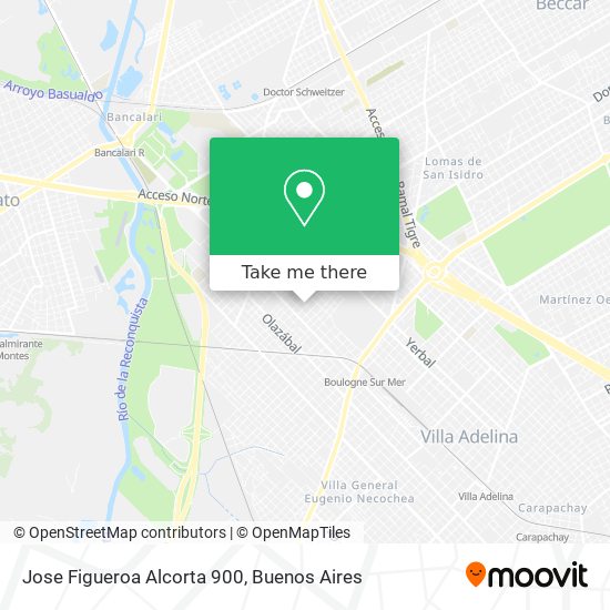 Jose Figueroa Alcorta 900 map