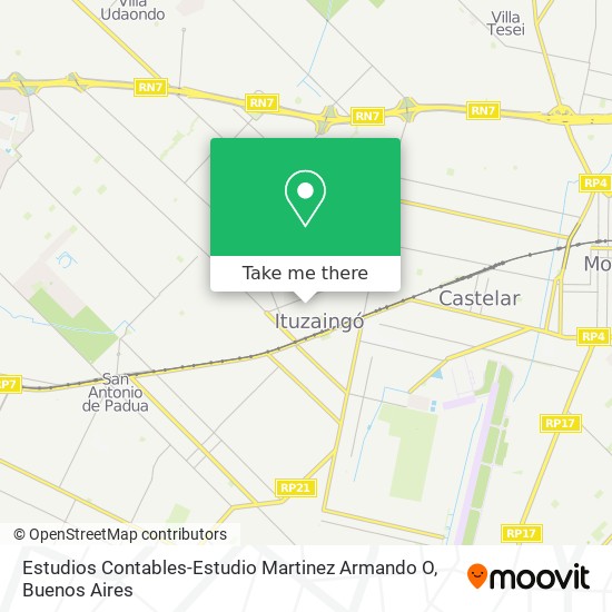 Estudios Contables-Estudio Martinez Armando O map