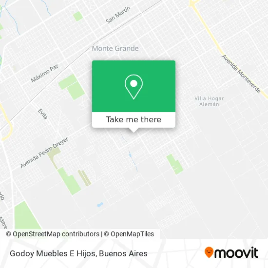 Mapa de Godoy Muebles E Hijos