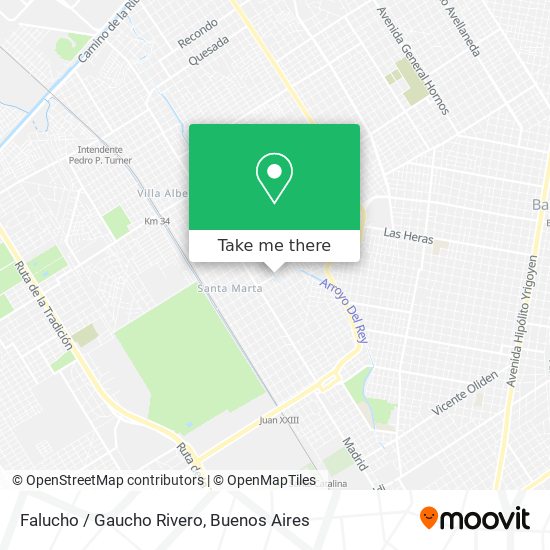 Mapa de Falucho / Gaucho Rivero