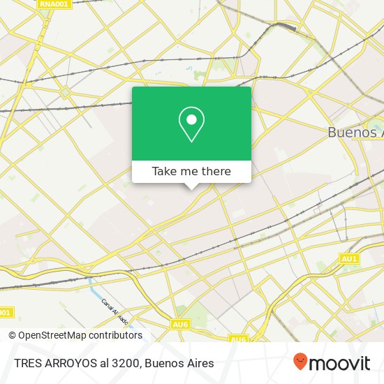 TRES ARROYOS al 3200 map