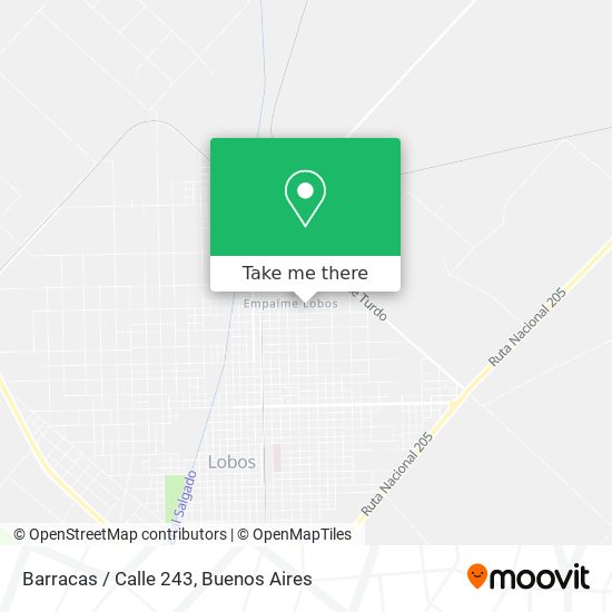Barracas / Calle 243 map