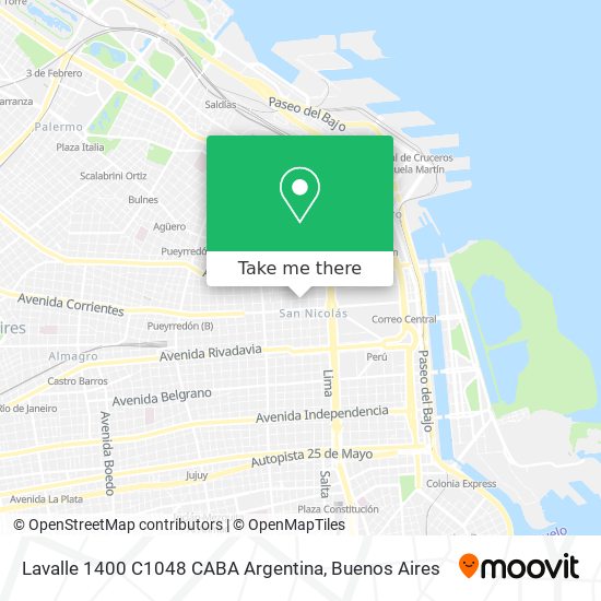 Lavalle 1400  C1048 CABA  Argentina map