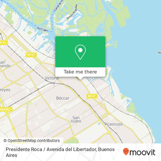 Presidente Roca / Avenida del Libertador map