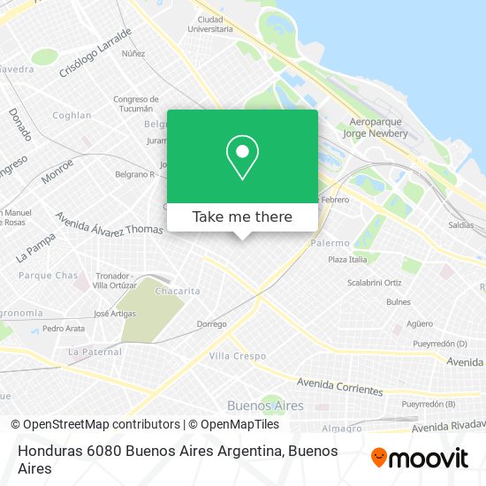 Honduras 6080  Buenos Aires  Argentina map