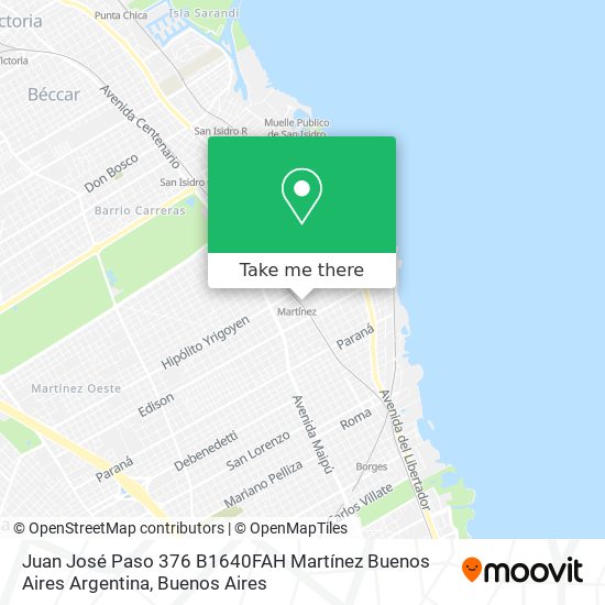 Juan José Paso 376  B1640FAH Martínez  Buenos Aires  Argentina map