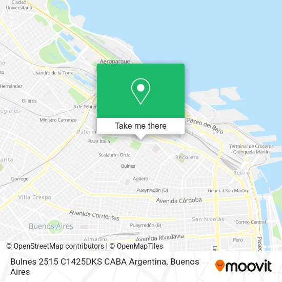 Bulnes 2515  C1425DKS CABA  Argentina map