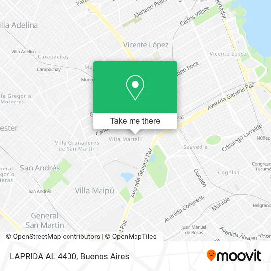 LAPRIDA AL 4400 map