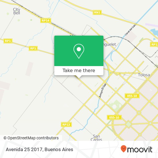 Avenida 25 2017 map