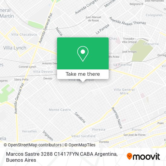 Marcos Sastre 3288  C1417FYN CABA  Argentina map