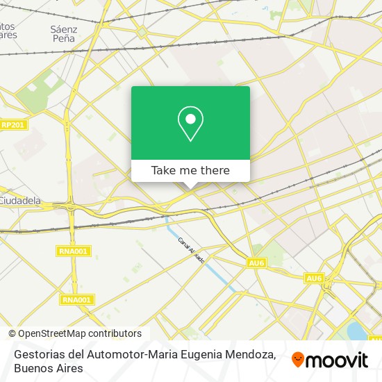 Gestorias del Automotor-Maria Eugenia Mendoza map